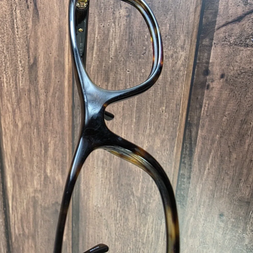Coach Elise HC 6054 Dark Tortoise‎ Eyeglasses 5001 Gold Logo Frames 50-16-135